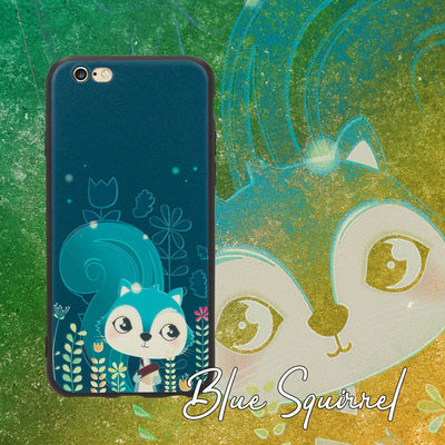 NALIA Handyhülle kompatibel mit iPhone 6 6s, Thin TPU Silikon Motiv Case Cover Gummi Schutzhülle Dünn, Ultra-Slim Etui Handy-Tasche Backcover Phone Bumper Squirrel NALIA SlimFit Hülle