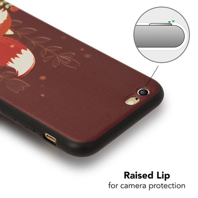NALIA Handyhülle kompatibel mit iPhone 6 6s, Thin TPU Silikon Motiv Case Cover Gummi Schutzhülle Dünn, Ultra-Slim Etui Handy-Tasche Backcover Phone Bumper Squirrel NALIA SlimFit Hülle