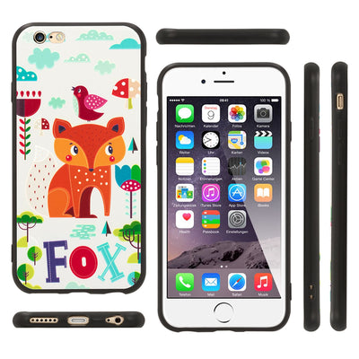 NALIA Handyhülle kompatibel mit iPhone 6 6s, Thin TPU Silikon Motiv Case Cover Gummi Schutzhülle Dünn, Ultra-Slim Etui Handy-Tasche Backcover Phone Bumper Squirrel NALIA SlimFit Hülle