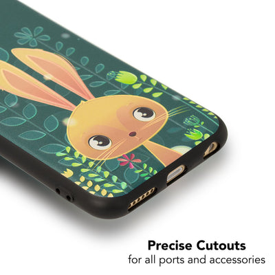NALIA Handyhülle kompatibel mit iPhone 6 6s, Thin TPU Silikon Motiv Case Cover Gummi Schutzhülle Dünn, Ultra-Slim Etui Handy-Tasche Backcover Phone Bumper Bunny NALIA SlimFit Hülle