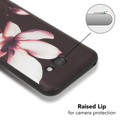 NALIA Handyhülle kompatibel mit Samsung Galaxy A5 (17), Slim TPU Silikon Motiv Case Cover Gummi Schutzhülle Dünn, Ultra-Slim Etui Handy-Tasche Backcover Phone Bumper Cherry Blossom NALIA SlimFit Hülle