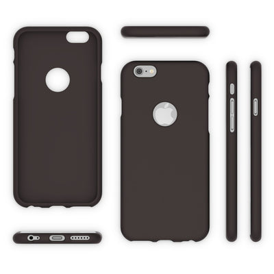 NALIA Neon Silikonhülle für iPhone 6 / 6s – Soft-Touch & Signal-Neon – NEONSHOCK (Matte Schutzhülle) – Marke aus Berlin Schwarz NALIA Protective Hülle