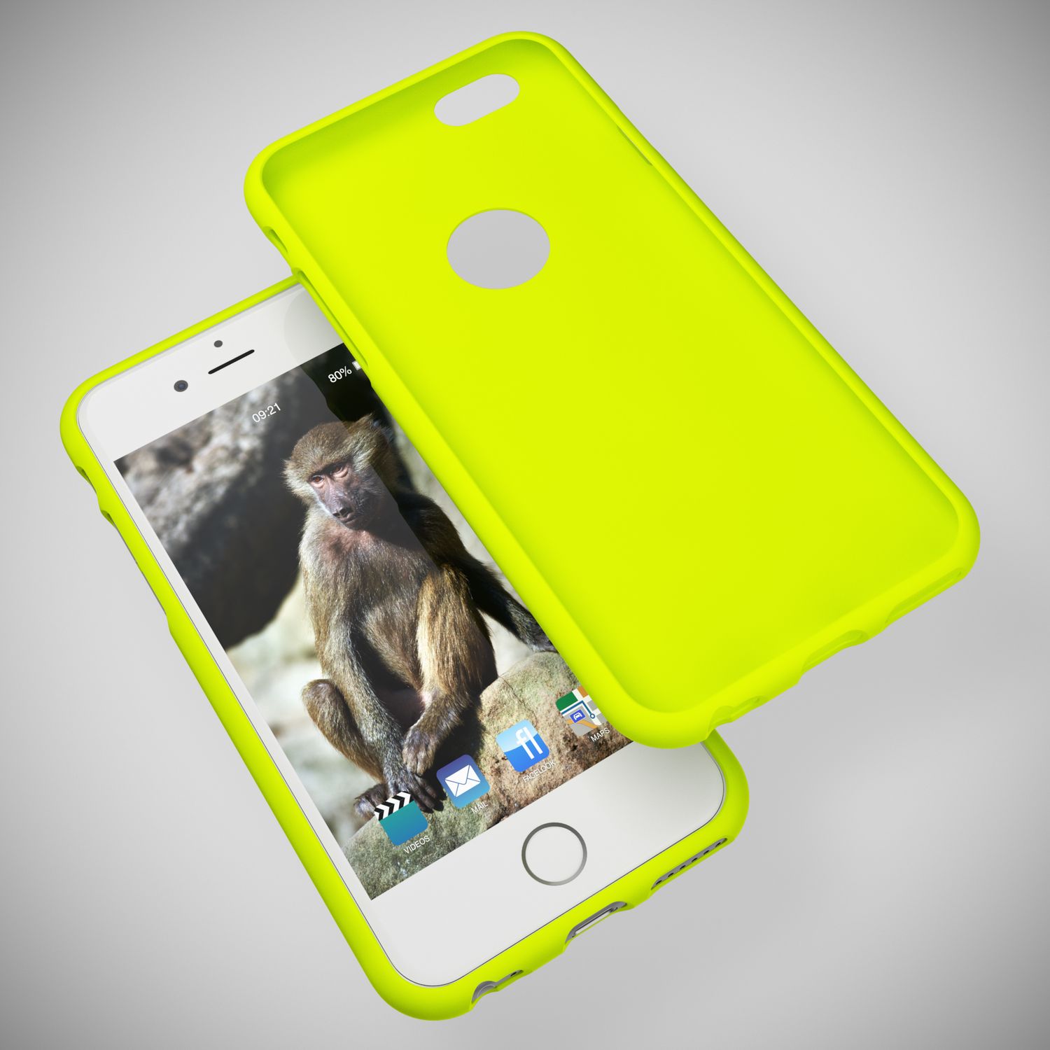 iPhone 6 6S Hülle Handyhülle von NALIA, Ultra Slim TPU Silikon Cover Neon Case