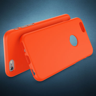 NALIA Neon Silikonhülle für iPhone 6 / 6s – Soft-Touch & Signal-Neon – NEONSHOCK (Matte Schutzhülle) – Marke aus Berlin Orange NALIA Protective Hülle
