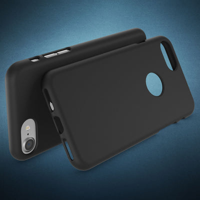 NALIA Neon Silikonhülle für iPhone 7 – Soft-Touch & Signal-Neon – NEONSHOCK (Matte Schutzhülle) – Marke aus Berlin Schwarz NALIA Protective Hülle