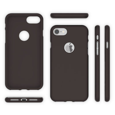 NALIA Neon Silikonhülle für iPhone 7 – Soft-Touch & Signal-Neon – NEONSHOCK (Matte Schutzhülle) – Marke aus Berlin Schwarz NALIA Protective Hülle