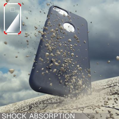 NALIA Neon Silikonhülle für iPhone 7 – Soft-Touch & Signal-Neon – NEONSHOCK (Matte Schutzhülle) – Marke aus Berlin Schwarz NALIA Protective Hülle