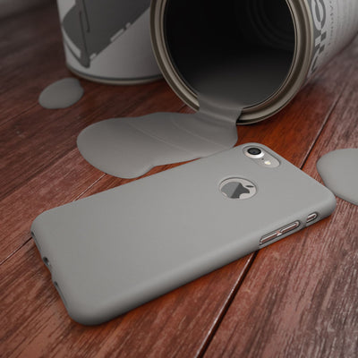 NALIA Neon Silikonhülle für iPhone 7 – Soft-Touch & Signal-Neon – NEONSHOCK (Matte Schutzhülle) – Marke aus Berlin Grau NALIA Protective Hülle