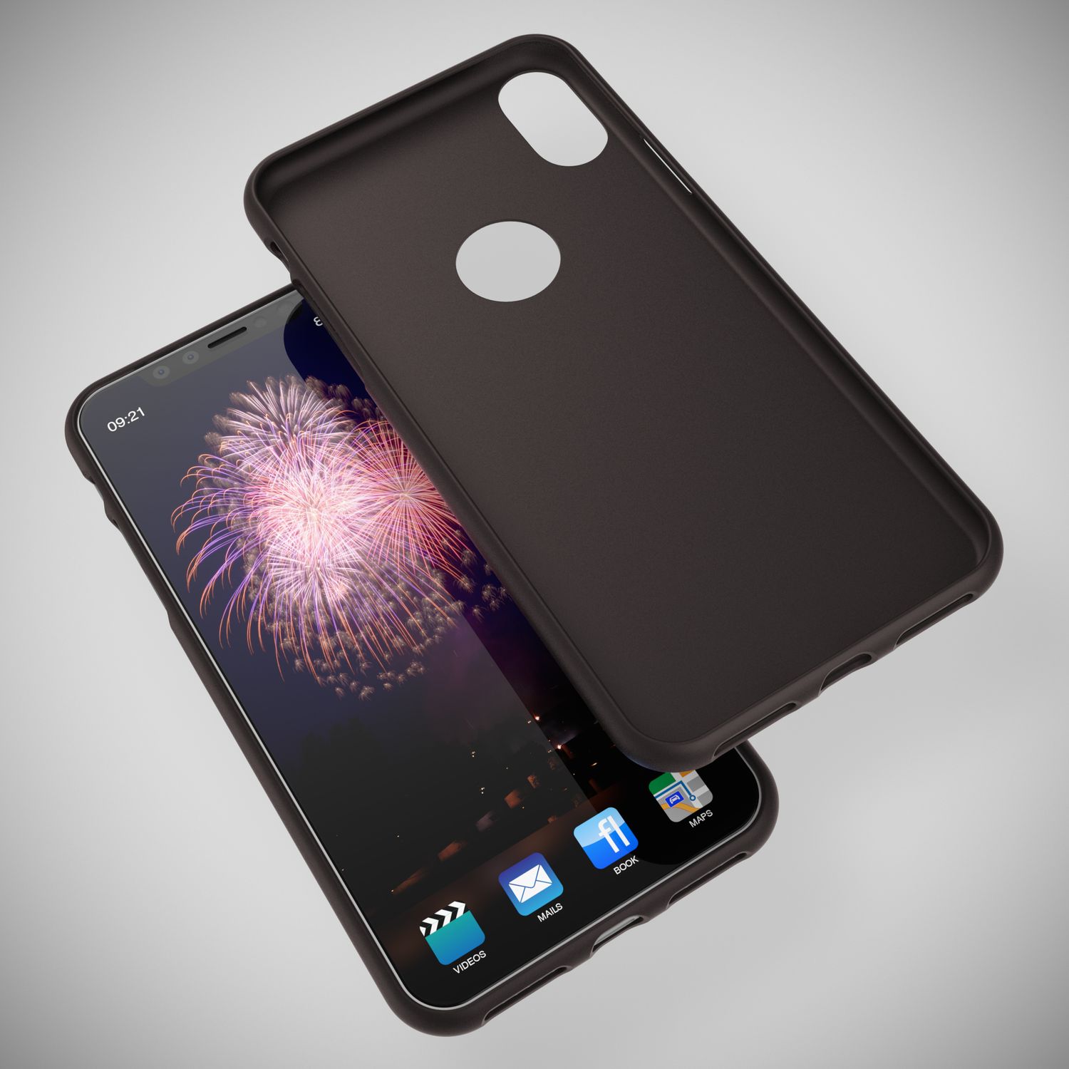 NALIA Handyhülle für Apple iPhone XS Max, Ultra-Slim TPU Hülle Silikon Neon Case NALIA Protective Hülle