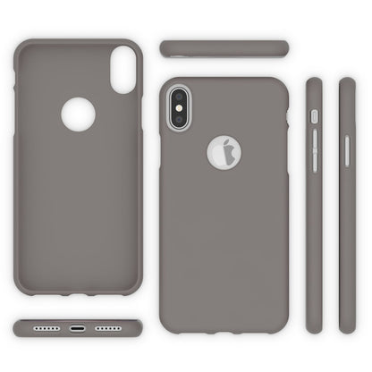 NALIA Handyhülle für Apple iPhone XS Max, Ultra-Slim TPU Hülle Silikon Neon Case Grau NALIA Protective Hülle