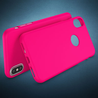 NALIA Neon Silikonhülle für iPhone X / XS – Soft-Touch & Signal-Neon – NEONSHOCK (Matte Schutzhülle) – Marke aus Berlin NALIA Neon Hülle