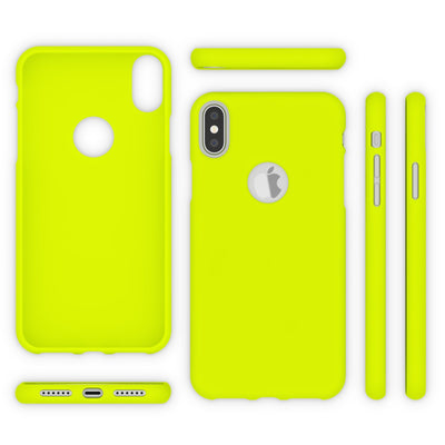 NALIA Neon Silikonhülle für iPhone XS Max – Soft-Touch & Signal-Neon – NEONSHOCK (Matte Schutzhülle) – Marke aus Berlin Orange NALIA Protective Hülle