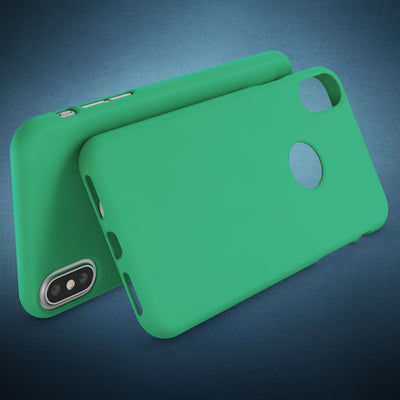 NALIA Neon Silikonhülle für iPhone X / XS – Soft-Touch & Signal-Neon – NEONSHOCK (Matte Schutzhülle) – Marke aus Berlin Grün NALIA Neon Hülle