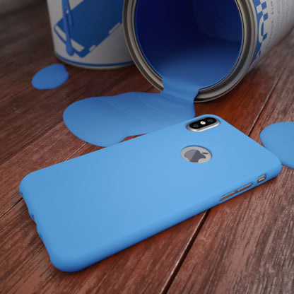 NALIA Handyhülle für Apple iPhone XS Max, Ultra-Slim TPU Hülle Silikon Neon Case Blau NALIA Protective Hülle