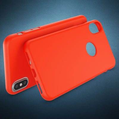 NALIA Neon Silikonhülle für iPhone X / XS – Soft-Touch & Signal-Neon – NEONSHOCK (Matte Schutzhülle) – Marke aus Berlin Orange NALIA Neon Hülle