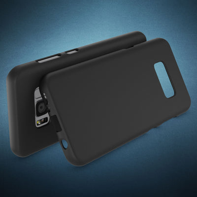 Samsung Galaxy S8 Handy Hülle von NALIA, Ultra Slim TPU Silikon Neon Case Schutz Schwarz NALIA Neon Hülle