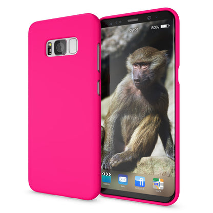 Samsung Galaxy S8 Handy Hülle von NALIA, Ultra Slim TPU Silikon Neon Case Schutz Schwarz NALIA Neon Hülle