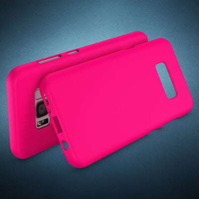 Samsung Galaxy S8 Handy Hülle von NALIA, Ultra Slim TPU Silikon Neon Case Schutz Schwarz NALIA Neon Hülle