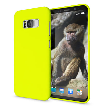 Samsung Galaxy S8 Handy Hülle von NALIA, Ultra Slim TPU Silikon Neon Case Schutz Gelb NALIA Neon Hülle