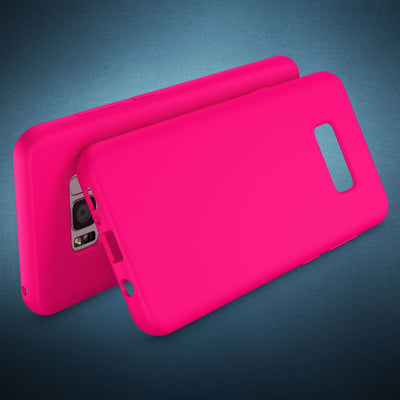 NALIA Neon Silikonhülle für Samsung Galaxy S8 Plus – Soft-Touch & Signal-Neon – NEONSHOCK (Matte Schutzhülle) – Marke aus Berlin NALIA Protective Hülle