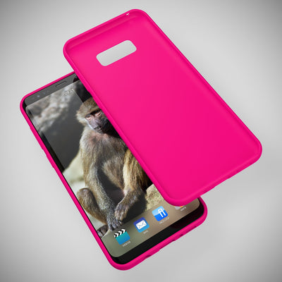 NALIA Neon Silikonhülle für Samsung Galaxy S8 Plus – Soft-Touch & Signal-Neon – NEONSHOCK (Matte Schutzhülle) – Marke aus Berlin NALIA Protective Hülle