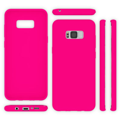 NALIA Neon Silikonhülle für Samsung Galaxy S8 Plus – Soft-Touch & Signal-Neon – NEONSHOCK (Matte Schutzhülle) – Marke aus Berlin NALIA Protective Hülle