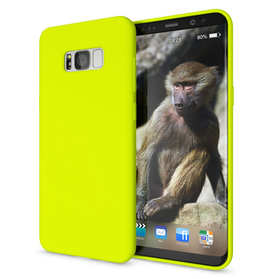 NALIA Neon Silikonhülle für Samsung Galaxy S8 Plus – Soft-Touch & Signal-Neon – NEONSHOCK (Matte Schutzhülle) – Marke aus Berlin NALIA Protective Hülle