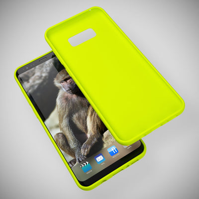 NALIA Neon Silikonhülle für Samsung Galaxy S8 Plus – Soft-Touch & Signal-Neon – NEONSHOCK (Matte Schutzhülle) – Marke aus Berlin NALIA Protective Hülle
