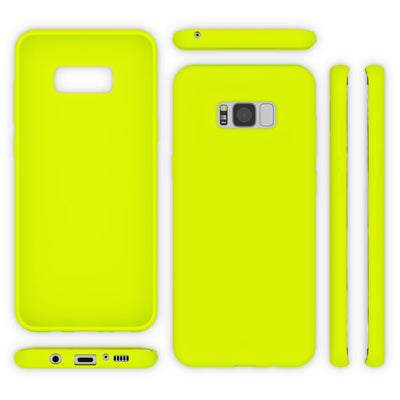 NALIA Neon Silikonhülle für Samsung Galaxy S8 Plus – Soft-Touch & Signal-Neon – NEONSHOCK (Matte Schutzhülle) – Marke aus Berlin NALIA Protective Hülle