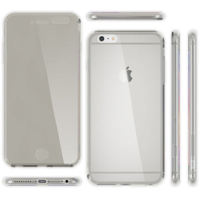 NALIA 360 Grad Handyhülle kompatibel mit Apple iPhone 6 Plus 6S Plus, Full Cover vorne hinten Doppel-Schutz, Dünnes Ganzkörper Case Silikon, Transparenter Displayschutz & Rückseite NALIA Protective Hülle
