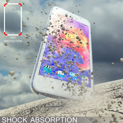 NALIA 360 Grad Handyhülle kompatibel mit Apple iPhone 6 Plus 6S Plus, Full Cover vorne hinten Doppel-Schutz, Dünnes Ganzkörper Case Silikon, Transparenter Displayschutz & Rückseite Transparent NALIA Protective Hülle