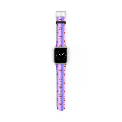 Cherie - Apple Watch Armband 44-49mm & 42 (Serie 1-3) 42 - 45 mm Silver Matte Printify Accessories