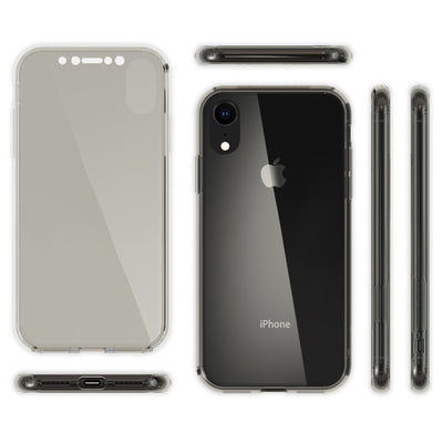 NALIA 360 Grad Hülle kompatibel mit iPhone XR, Full Cover Rundum Doppel-Schutz, Dünnes Ganzkörper Case Silikon Etui Handytasche, Displayschutz & Rückseite Handyhülle NALIA Protective Hülle