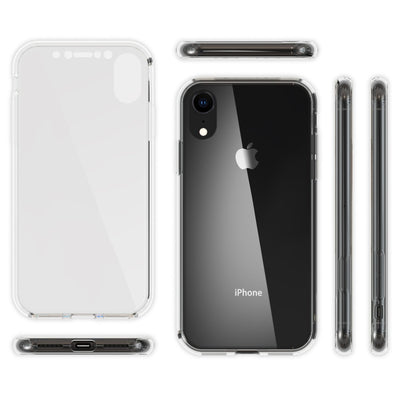 NALIA 360 Grad Hülle kompatibel mit iPhone XR, Full Cover Rundum Doppel-Schutz, Dünnes Ganzkörper Case Silikon Etui Handytasche, Displayschutz & Rückseite Handyhülle NALIA Protective Hülle
