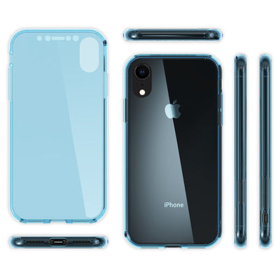 NALIA 360 Grad Hülle kompatibel mit iPhone XR, Full Cover Rundum Doppel-Schutz, Dünnes Ganzkörper Case Silikon Etui Handytasche, Displayschutz & Rückseite Handyhülle Gold NALIA Protective Hülle