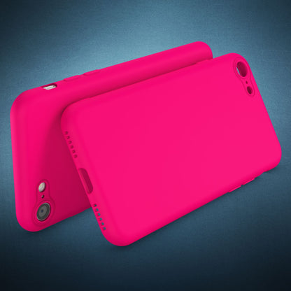 NALIA Neon Hülle für iPhone SE 2022 / SE 2020 / 8 / 7, Schutz Case Handy Cover Pink NALIA Neon Hülle