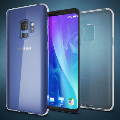 NALIA Transparente Silikonhülle für Samsung Galaxy S9 – Anti-Gelb & Rutschfest – GLAZE (Handyhülle Kristallklar, Schlank & Stoßfest) – Marke aus Berlin Default Title NALIA Transparente Hülle