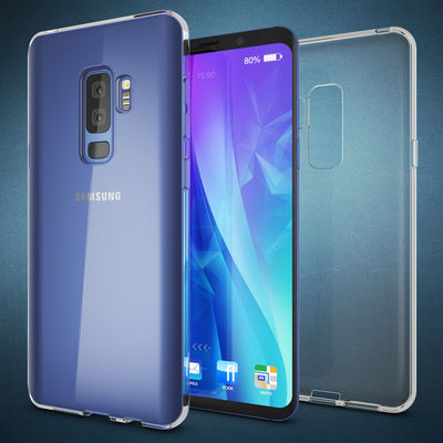NALIA Transparente Silikonhülle für Samsung Galaxy S9 Plus – Anti-Gelb & Rutschfest – GLAZE (Handyhülle Kristallklar, Schlank & Stoßfest) – Marke aus Berlin Default Title NALIA Transparente Hülle