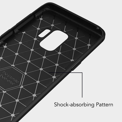 NALIA Silikonhülle für Samsung Galaxy S9 – Rutschfest & Matt – VORTEX (Gebürstete Optik & Carbon Design) – Marke aus Berlin Default Title NALIA Protective Hülle
