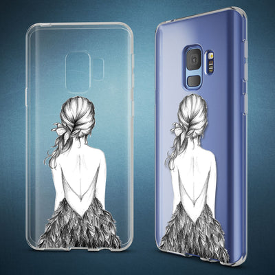 NALIA Handyhülle kompatibel mit Samsung Galaxy S9, Slim Silikon Motiv Case Crystal Schutzhülle Dünn Durchsichtig, Etui Handy-Tasche Back-Cover Transparent Bumper NALIA SlimFit Hülle