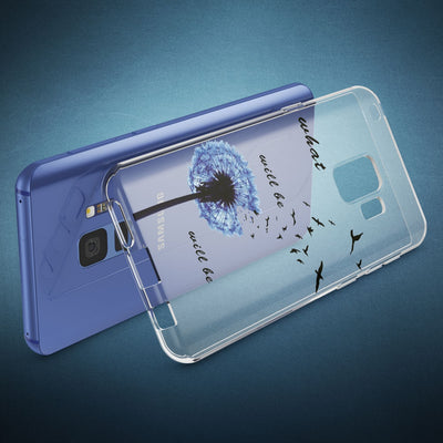 NALIA Handyhülle kompatibel mit Samsung Galaxy S9, Slim Silikon Motiv Case Crystal Schutzhülle Dünn Durchsichtig, Etui Handy-Tasche Back-Cover Transparent Bumper Circle Flowers NALIA SlimFit Hülle