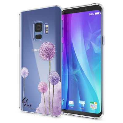 NALIA Handyhülle kompatibel mit Samsung Galaxy S9, Slim Silikon Motiv Case Crystal Schutzhülle Dünn Durchsichtig, Etui Handy-Tasche Back-Cover Transparent Bumper Circle Flowers NALIA SlimFit Hülle