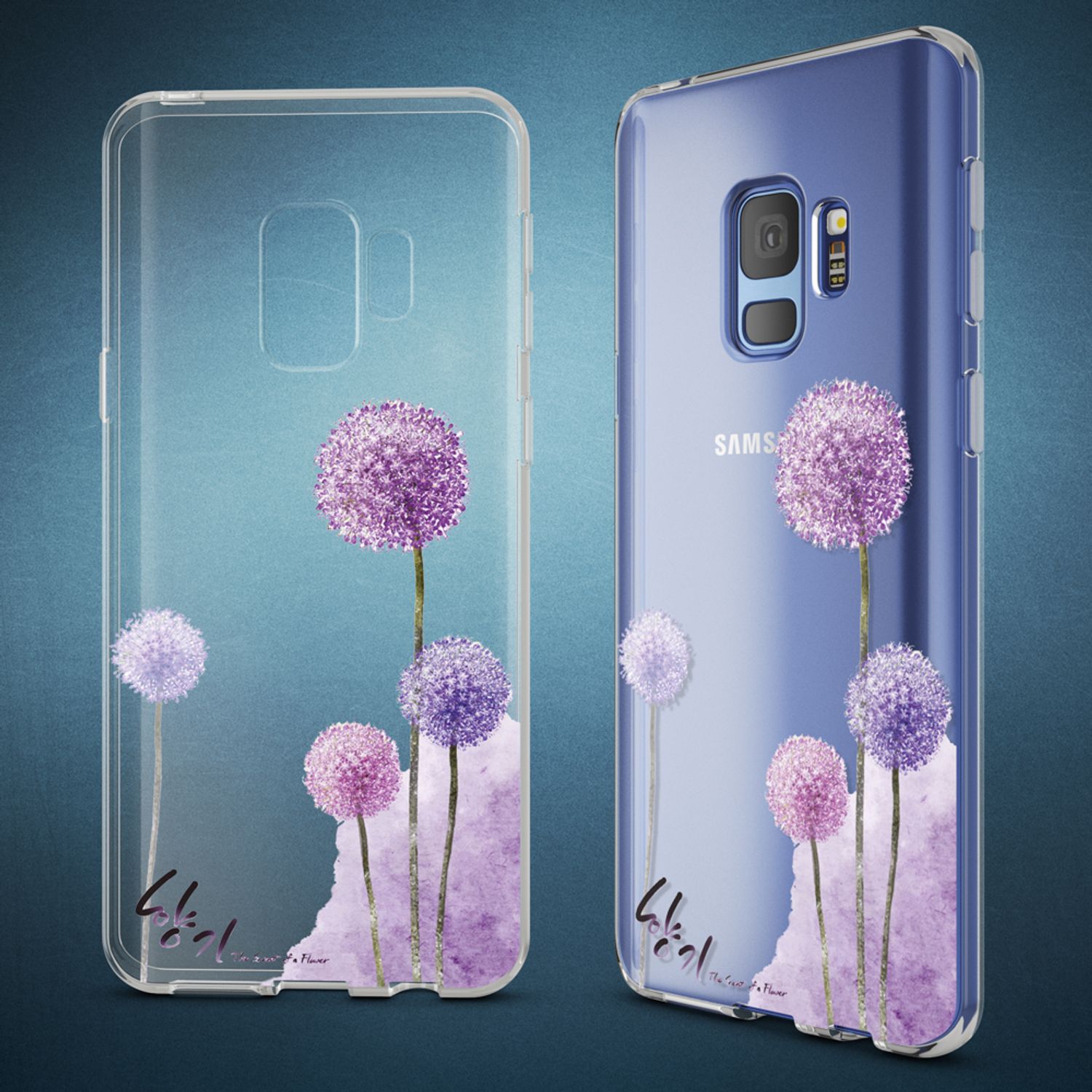 Samsung Galaxy S9 Hülle Handyhülle von NALIA, Slim Silikon Motiv Case Schutzhülle Circle Flowers NALIA