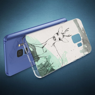 NALIA Handyhülle kompatibel mit Samsung Galaxy S9, Slim Silikon Motiv Case Crystal Schutzhülle Dünn Durchsichtig, Etui Handy-Tasche Back-Cover Transparent Bumper Circle Flowers NALIA SlimFit Hülle