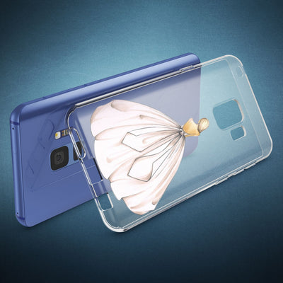 NALIA Handyhülle kompatibel mit Samsung Galaxy S9, Slim Silikon Motiv Case Crystal Schutzhülle Dünn Durchsichtig, Etui Handy-Tasche Back-Cover Transparent Bumper Circle Flowers NALIA SlimFit Hülle