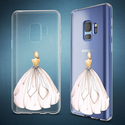 NALIA Handyhülle kompatibel mit Samsung Galaxy S9, Slim Silikon Motiv Case Crystal Schutzhülle Dünn Durchsichtig, Etui Handy-Tasche Back-Cover Transparent Bumper Circle Flowers NALIA SlimFit Hülle