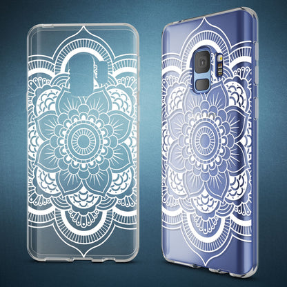 Samsung Galaxy S9 Hülle Handyhülle von NALIA, Slim Silikon Motiv Case Schutzhülle Circle Flowers NALIA