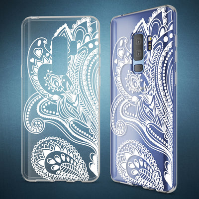 NALIA Handyhülle kompatibel mit Samsung Galaxy S9 Plus, Slim Silikon Motiv Case Crystal Schutzhülle Dünn Durchsichtig, Etui Handy-Tasche Back-Cover Transparent Bumper NALIA SlimFit Hülle