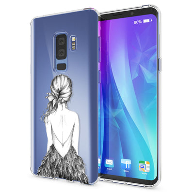 NALIA Handyhülle kompatibel mit Samsung Galaxy S9 Plus, Slim Silikon Motiv Case Crystal Schutzhülle Dünn Durchsichtig, Etui Handy-Tasche Back-Cover Transparent Bumper NALIA SlimFit Hülle