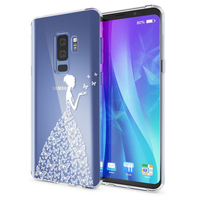 NALIA Handyhülle kompatibel mit Samsung Galaxy S9 Plus, Slim Silikon Motiv Case Crystal Schutzhülle Dünn Durchsichtig, Etui Handy-Tasche Back-Cover Transparent Bumper NALIA SlimFit Hülle